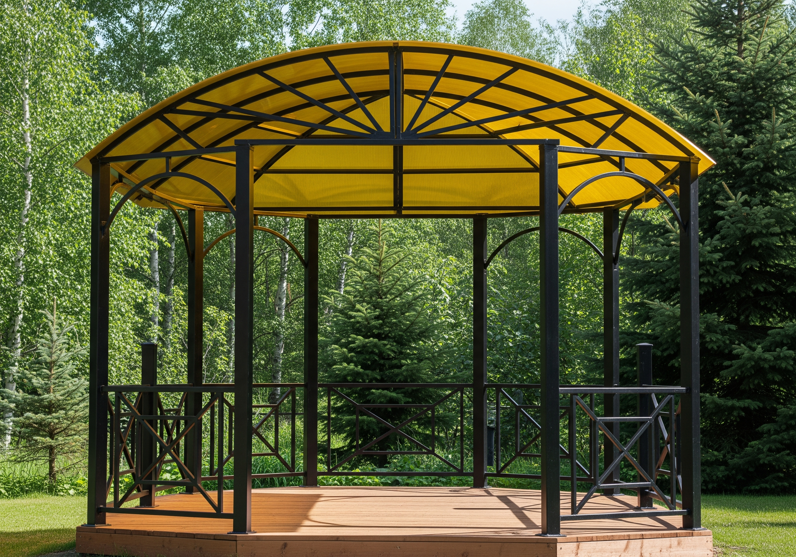 Металлические беседки для дачи