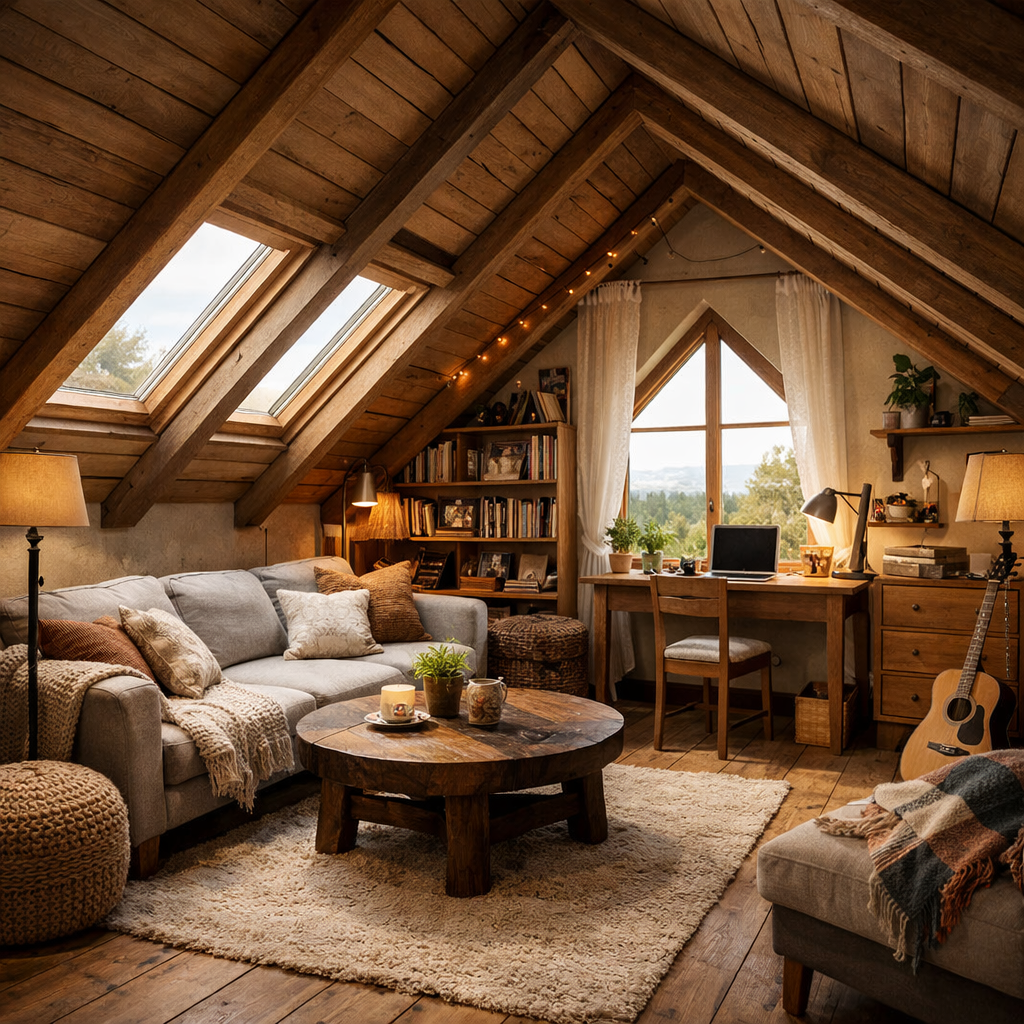 Мансарда в частном доме