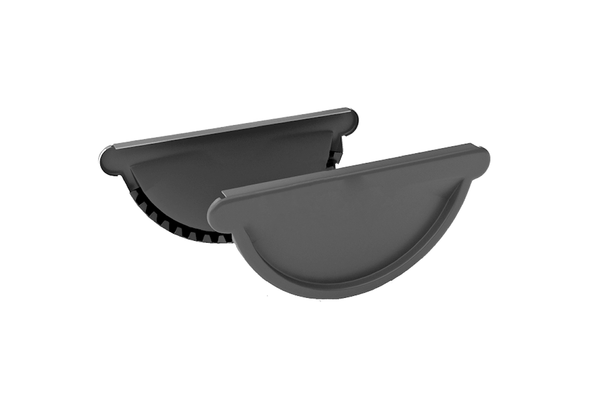 Заглушка желоба Krovelson RAL 7024 Серый-графит