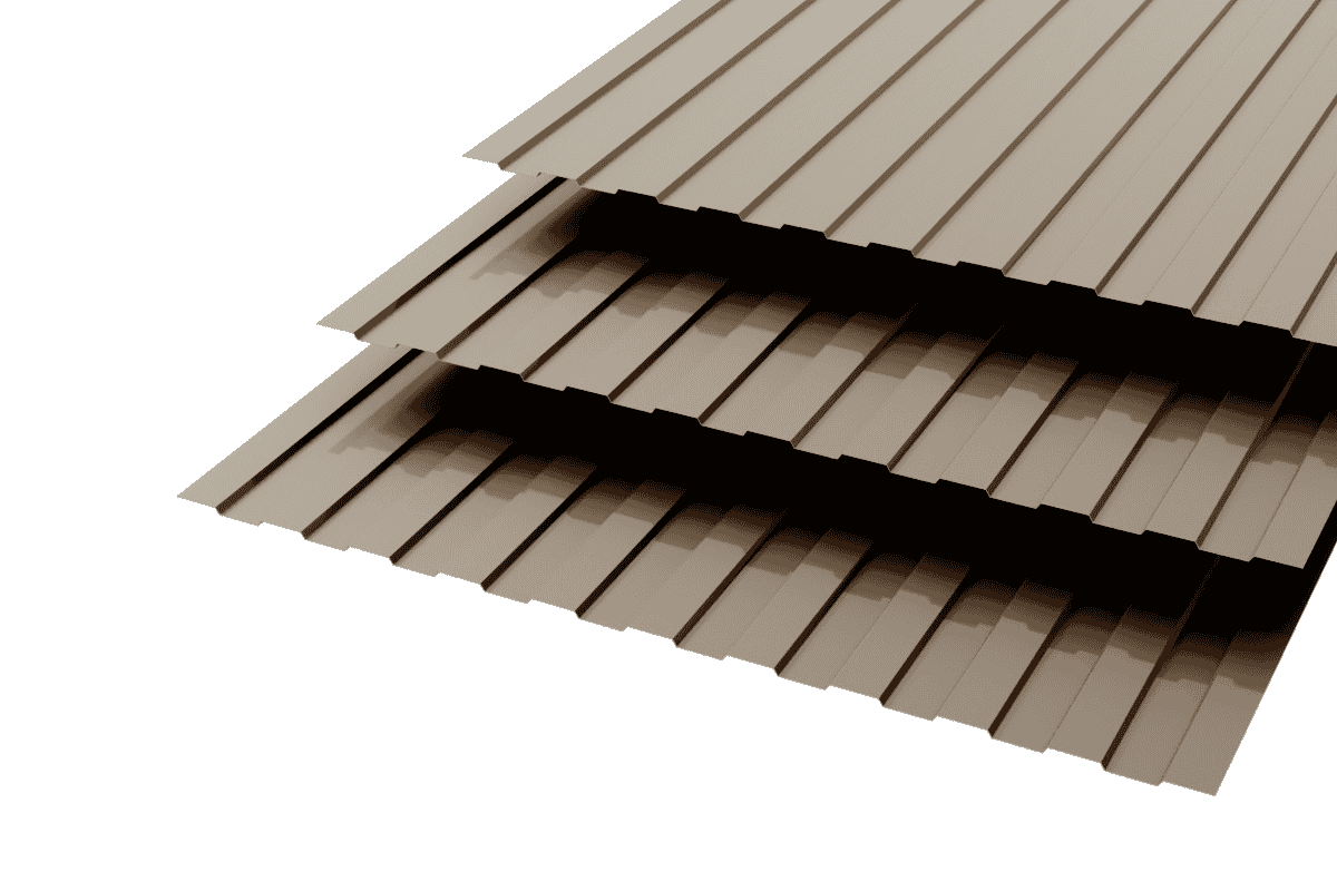 Профлист С-8 Polyester 0,5 RAL 8019 Темный шоколад