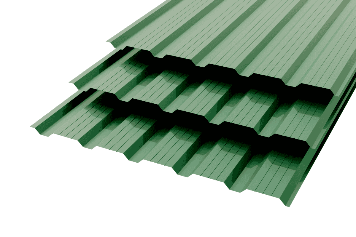Профлист НС-25 Polyester 0,5 (высокой точности) RAL 6005 Зеленый мох