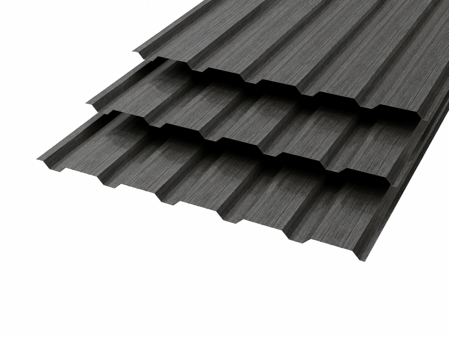 Профлист НС-25 Polyester 0,5 (высокой точности) RAL 7024 Графитово-серый 3D 