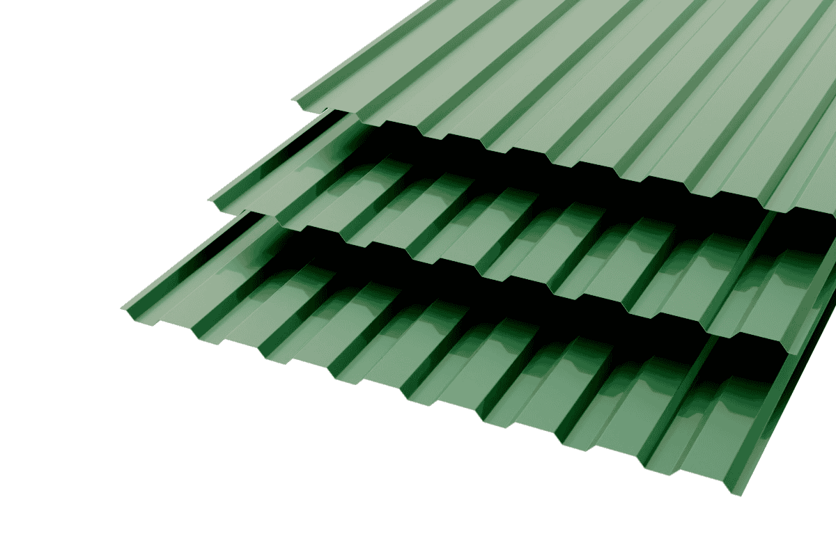 Профлист МП20 Polyester 0,35 RAL 6005 Зеленый мох
