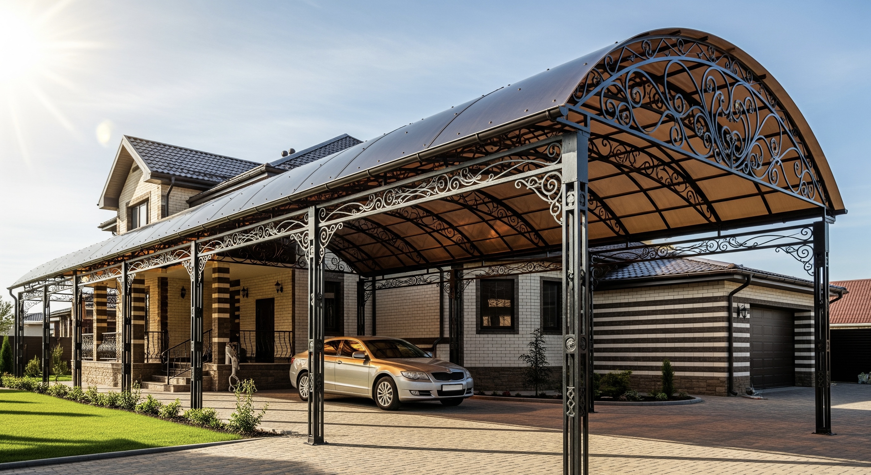 Козырек над крыльцом: виды и материалы