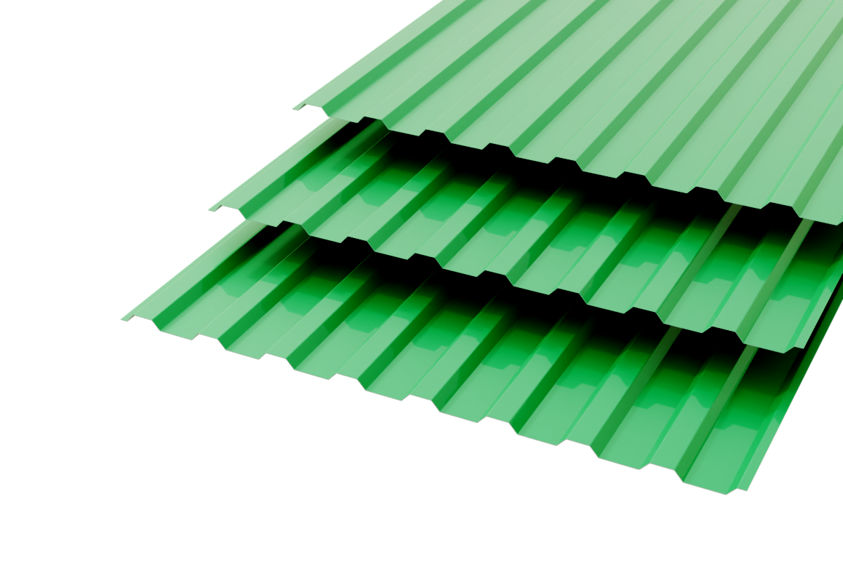 Профлист МП20 Polyester 0,35 RAL 6029 Мята Сторона В
