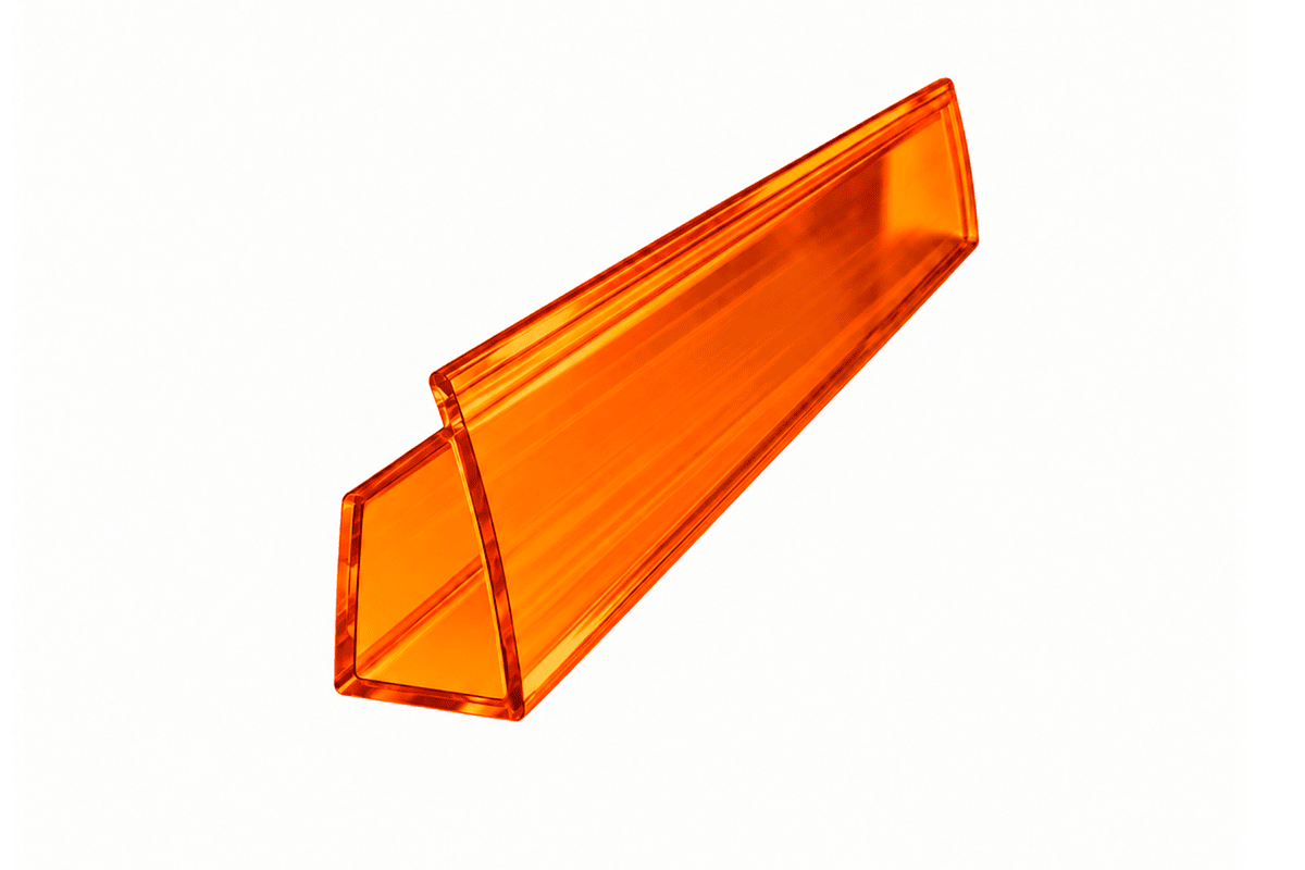 Торцевой профиль янтарь 8мм Royalplast