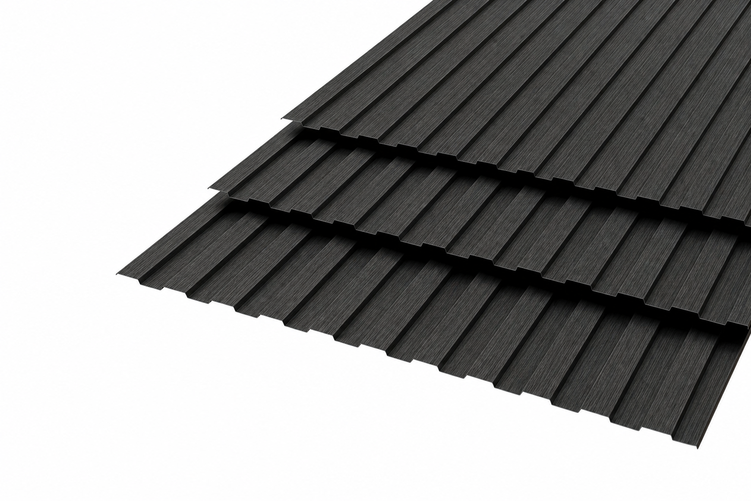 Профлист СС-10 Polyester 0,8 RAL7024 Графитово-серый 3D