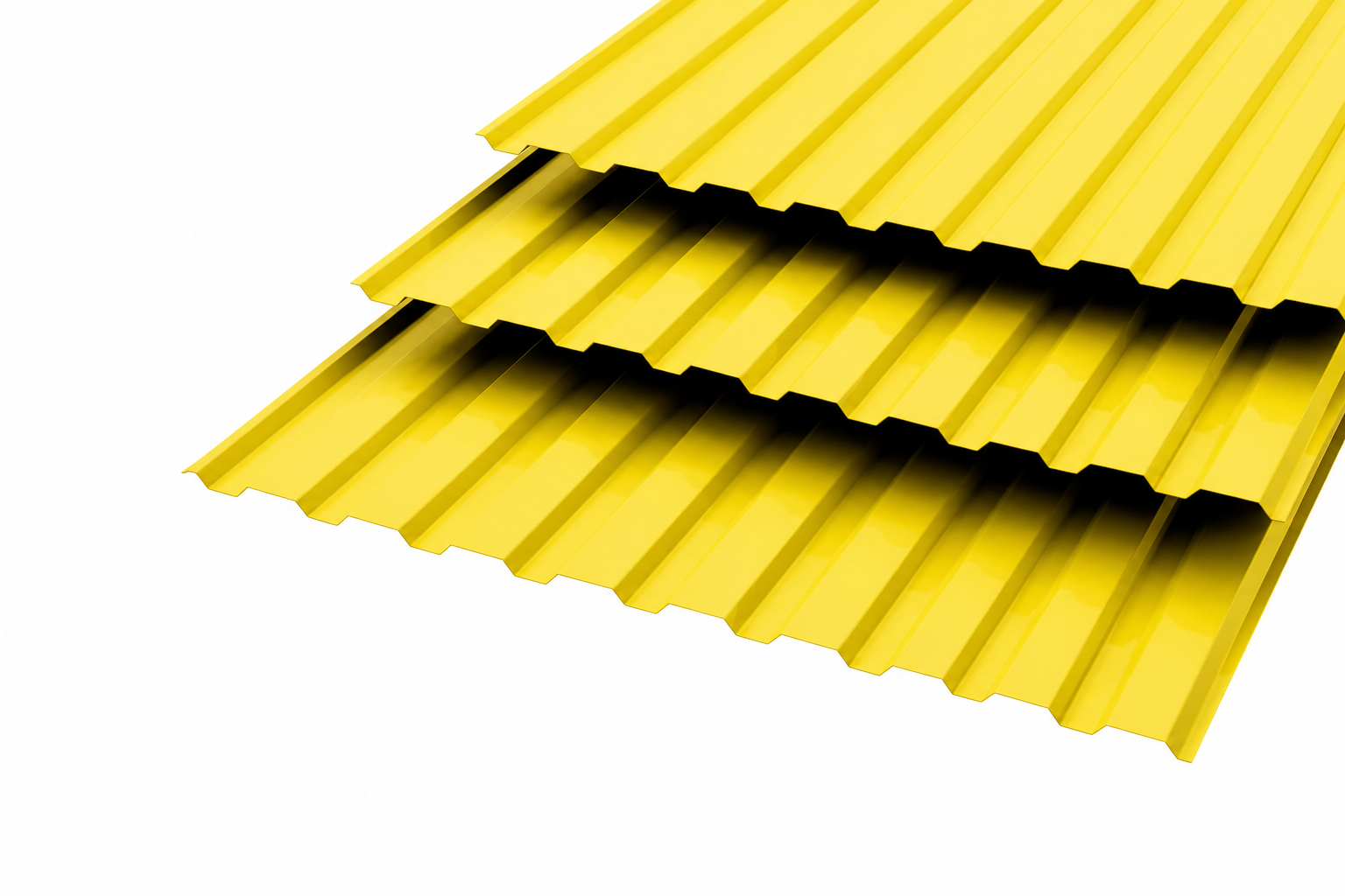 Профлист МП20 Polyester 0,5 RAL 1018 Желтый Сторона А