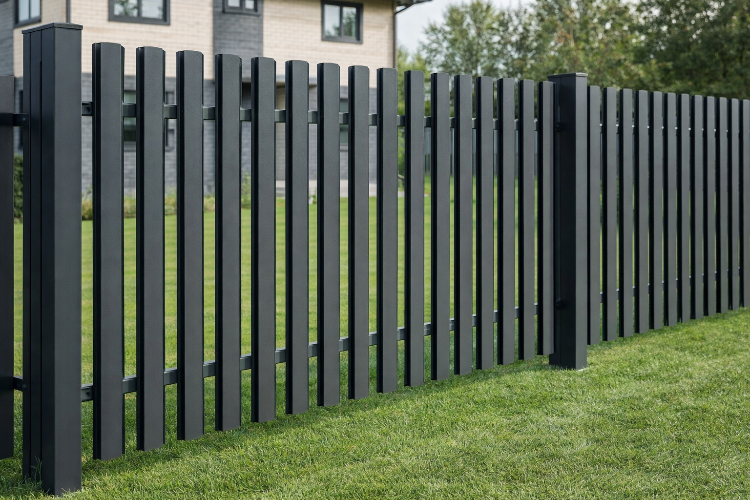 Забор из металлоштакетника: почему это удобно