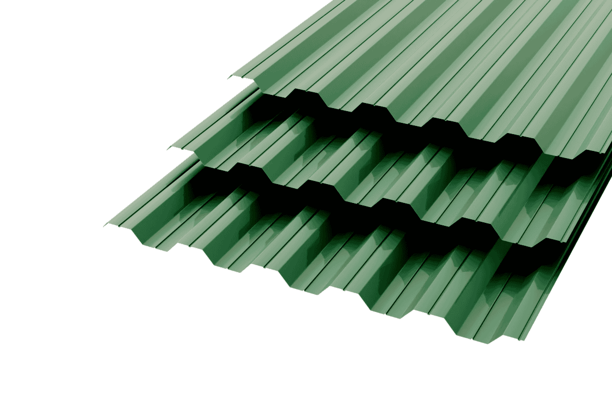 Профлист НС-35  Polyester 0,8 RAL 6005 Зеленый мох