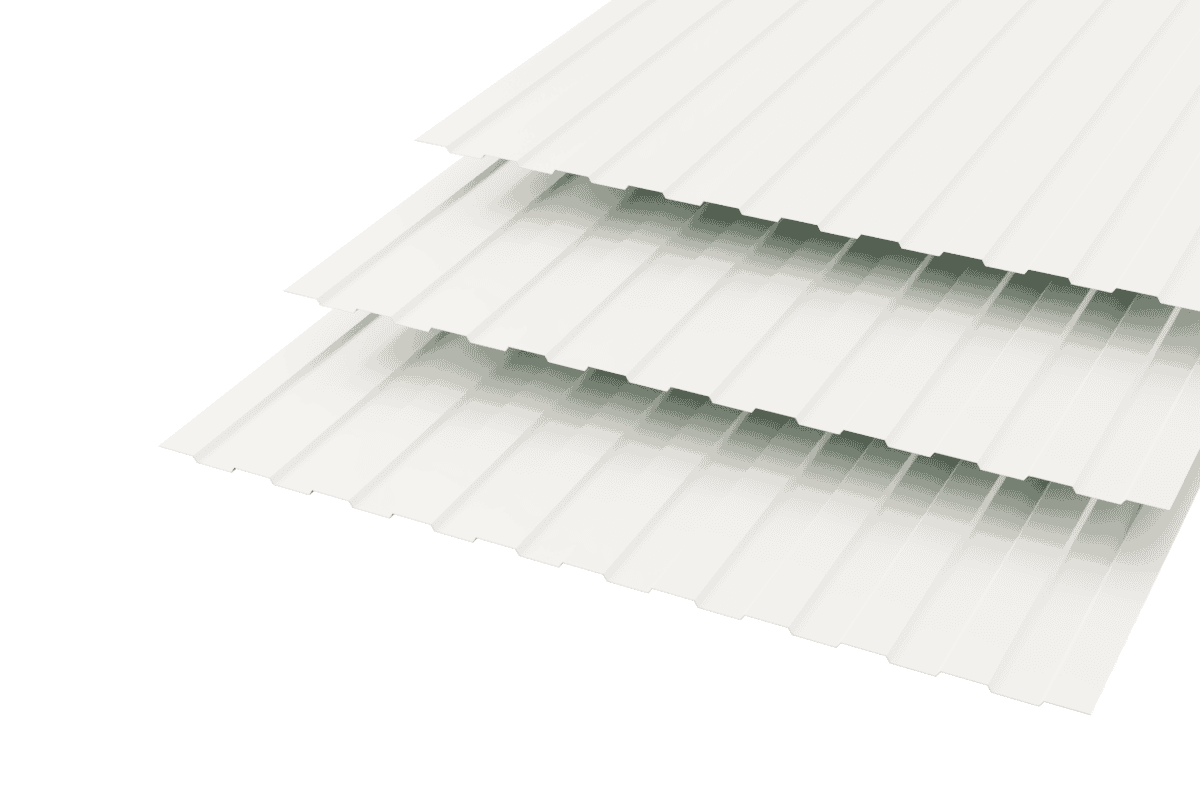 Профлист C-8 Polyester 0,5 RAL 9005 Белый