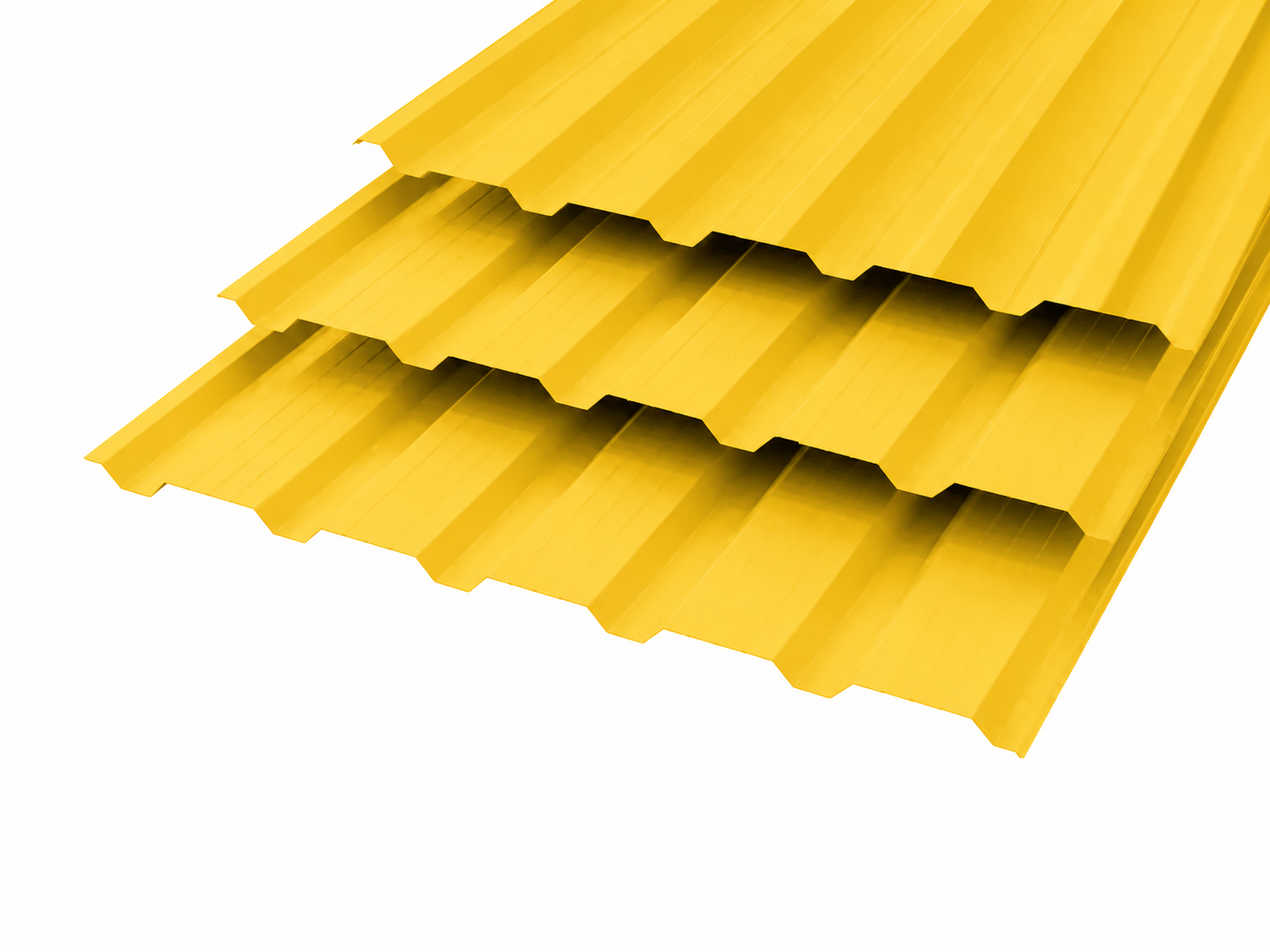 Профлист НС-25 Polyester 0,5 (высокой точности) RAL 1018 Желтый