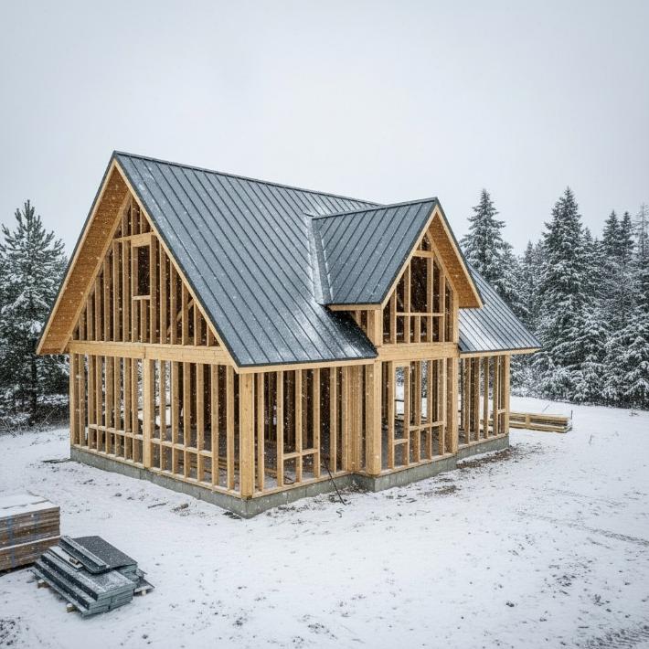 Монтаж кровли зимой: особенности и советы