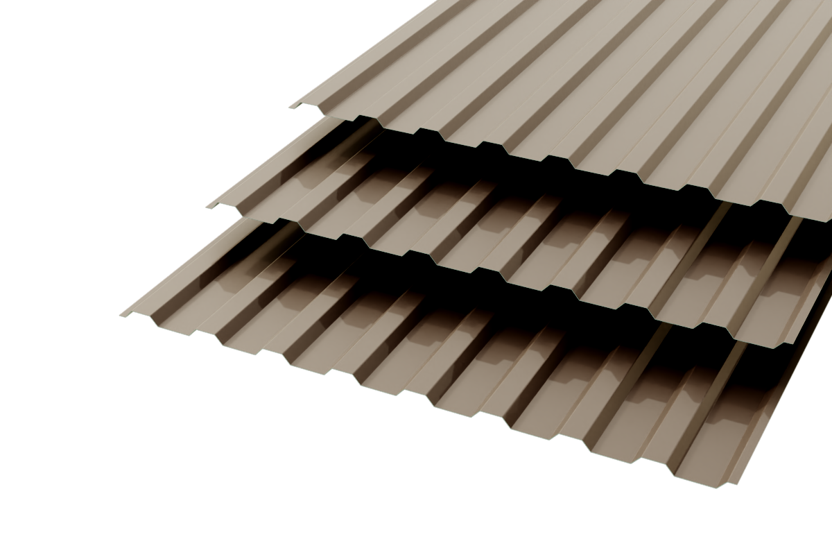 Профлист МП20 Polyester 0,4 RAL 8019 Темный шоколад Сторона В