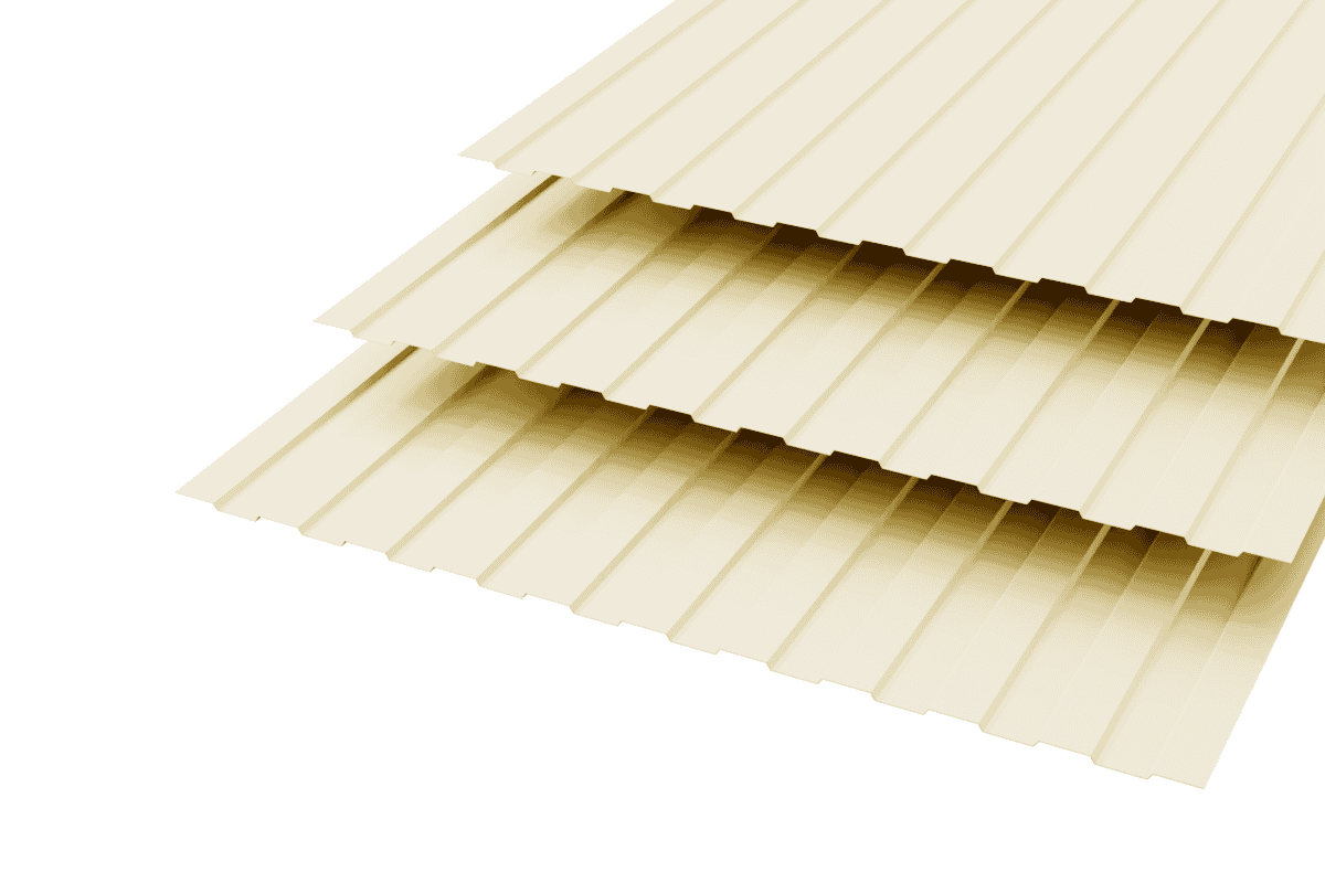 Профлист С-8 Polyester 0,5 RAL 1014 Слоновая кость
