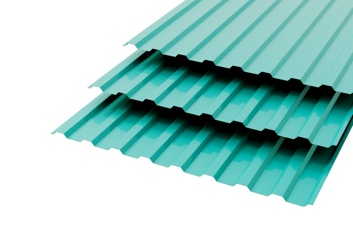 Профлист МП20 Polyester 0,4 RAL 5021 Морская волна Сторона В