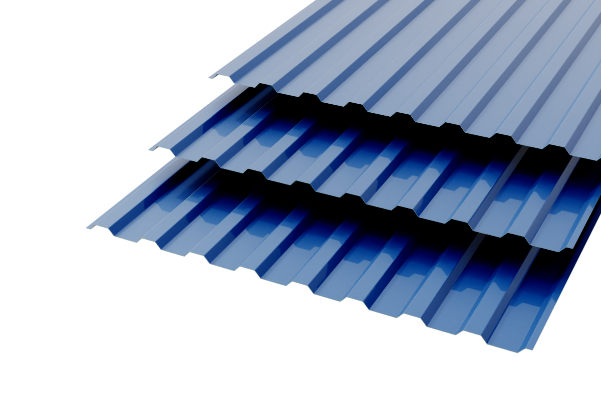 Профлист МП20 Polyester 0,4 RAL 5002 Ультрамарин Сторона В