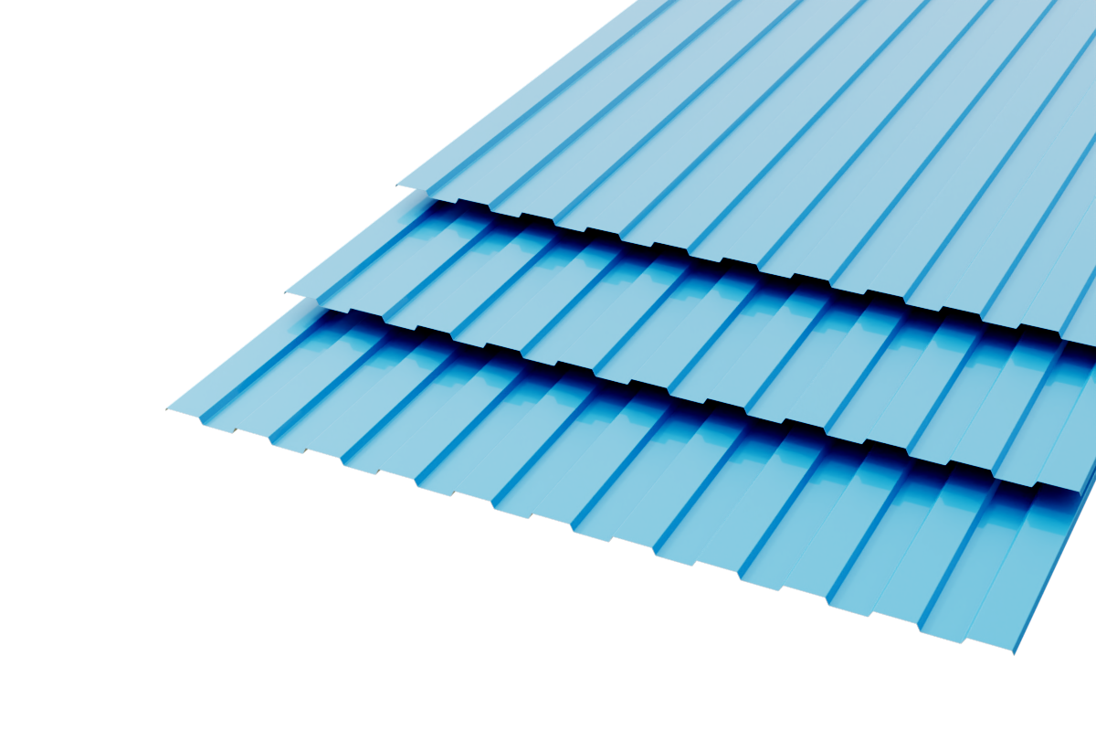 Профлист СС-10 Polyester 0,8 RAL 515 Небесно-синий
