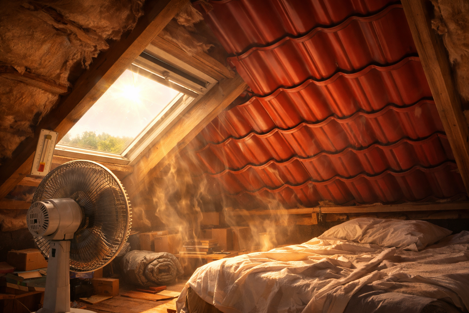 Летом под металлочерепицей +50 °C: как спасти мансарду от перегрева