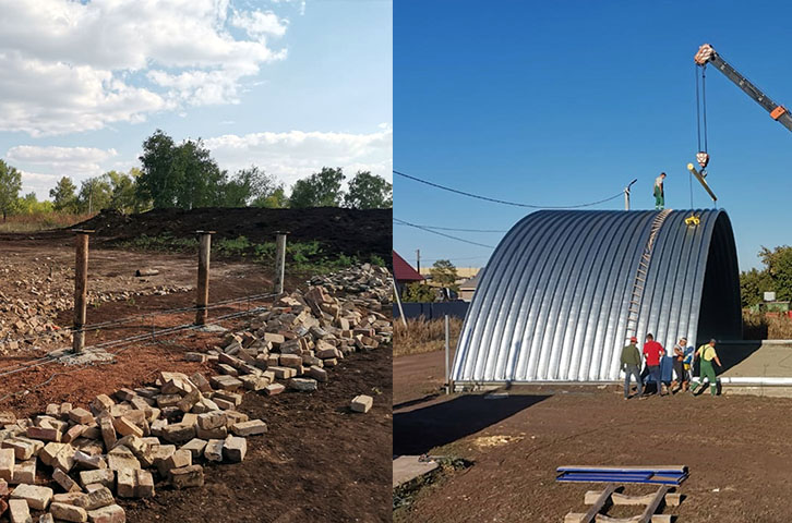 Krovelson строит ангары для уральских фермеров