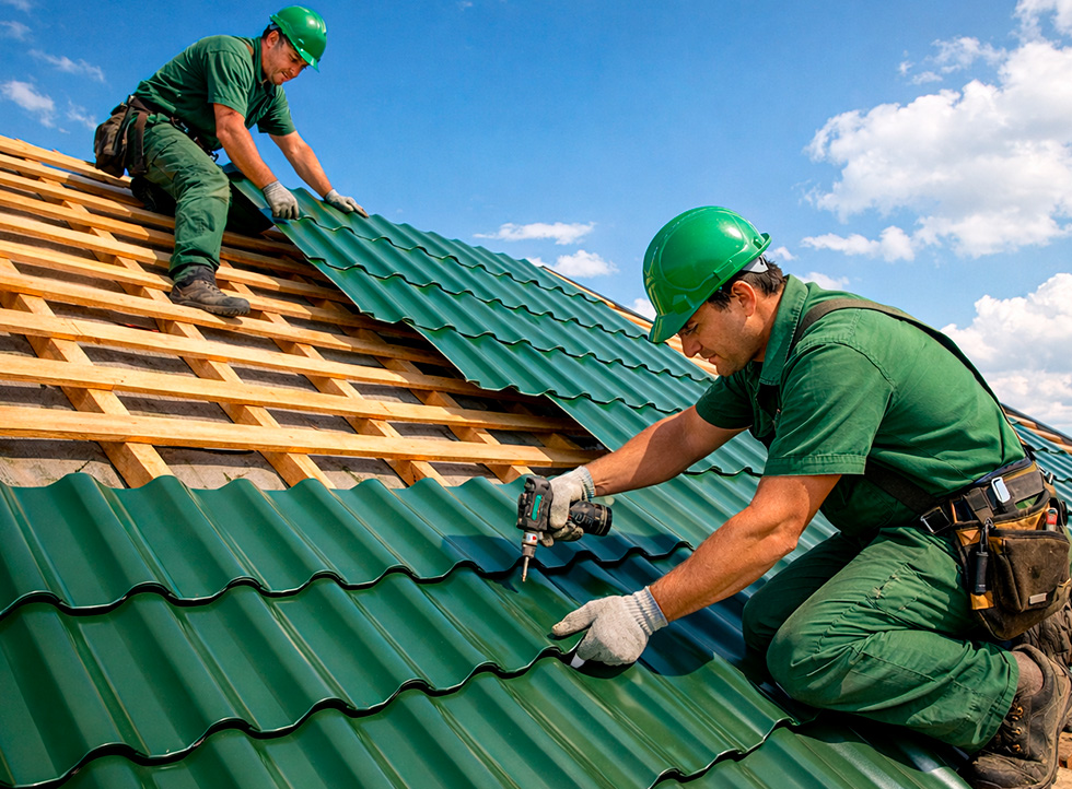 Монтаж кровли