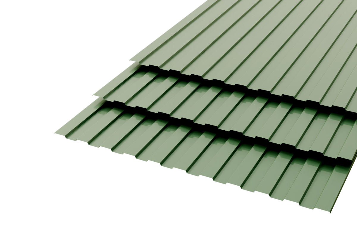 Профлист СС-10 Polyester 0,8 RAL 6005 Зеленый мох