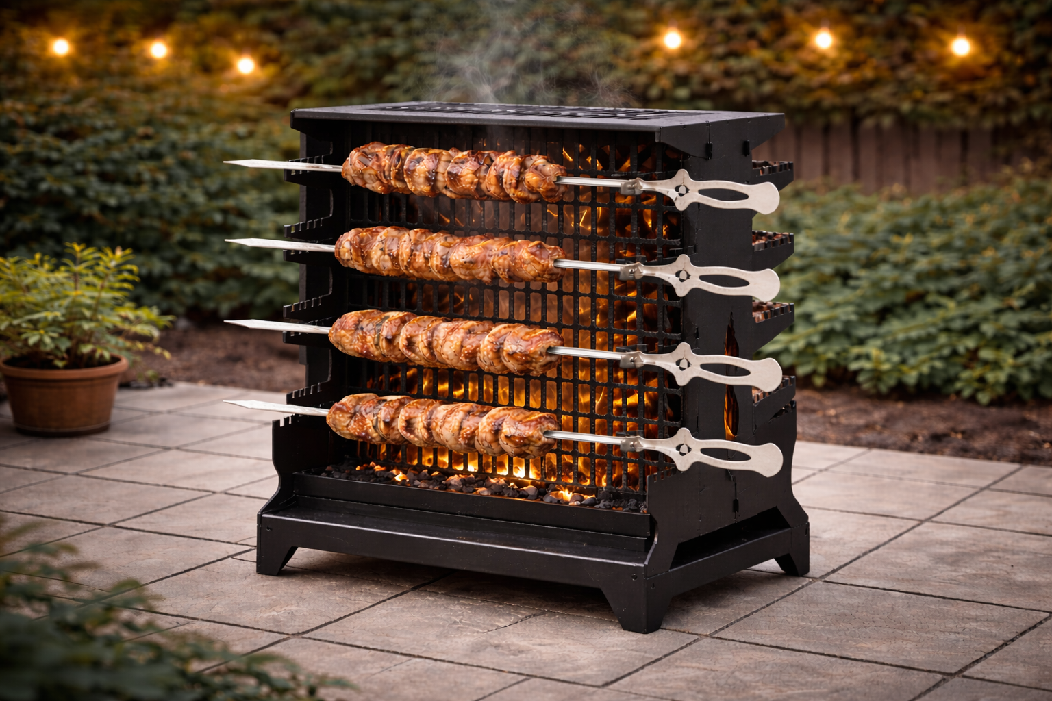 Вертикальные мангалы: чем удобны и как сделать самостоятельно