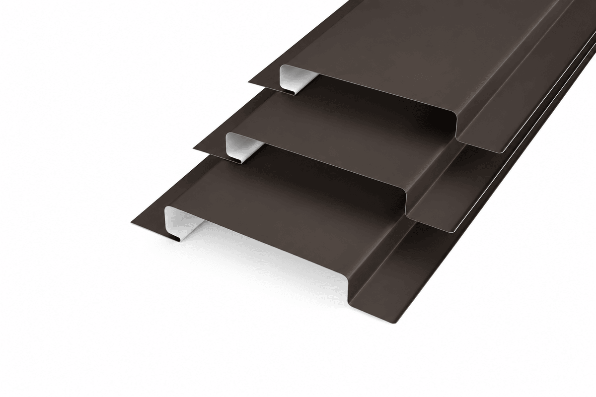 Линеарные панели 0,7 RAL 8019 Темный шоколад