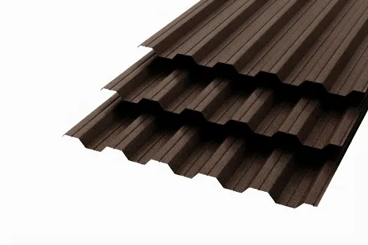 Профлист НС-35  Polyester 0,5 RAL 8019 Темный шоколад Текстурированный смотреть фото
