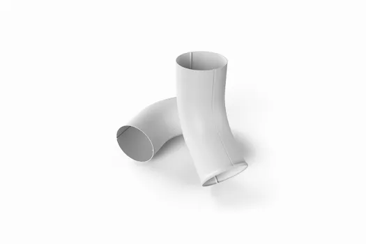 Сливное колено Krovelson RAL 9003 Белый смотреть фото
