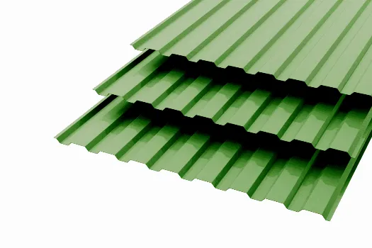 Профлист МП20 Polyester 0,7 RAL 6002 Зеленый лист Сторона А смотреть фото