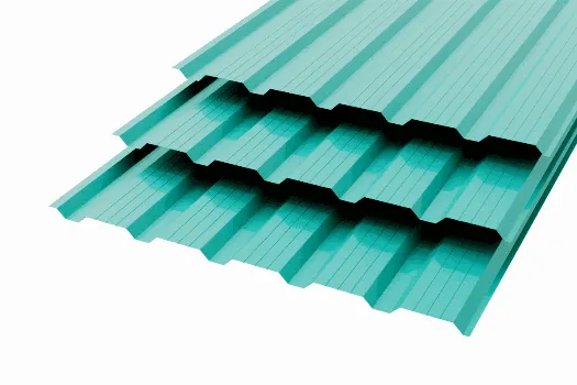 Профлист НС-25 Polyester 0,5 (высокой точности) RAL 5021 Морская волна смотреть фото