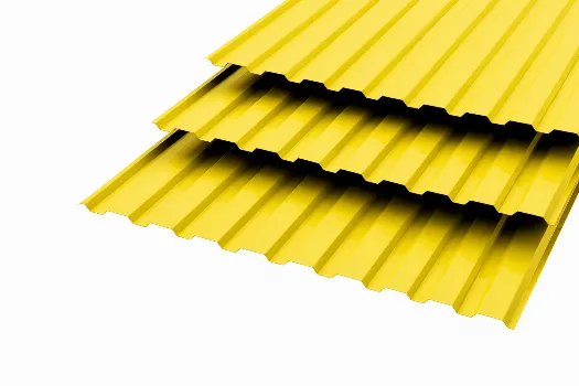 Профлист МП20 Polyester 0,7 RAL 1018 Желтый Сторона А смотреть фото