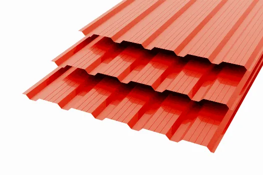 Профлист НС-25 Polyester 0,5 RAL 3020 Транспортно-красный смотреть фото