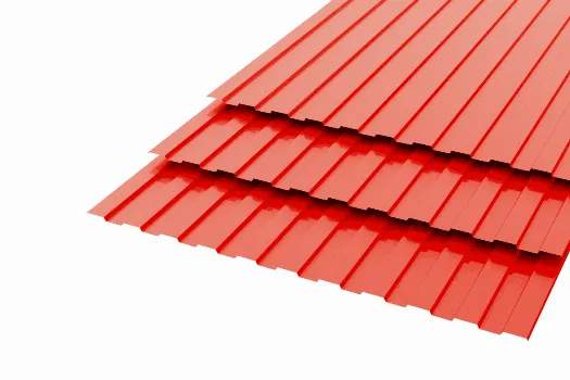 Профлист СС-10 Polyester 0,7 RAL 3020 Транспортно-красный смотреть фото