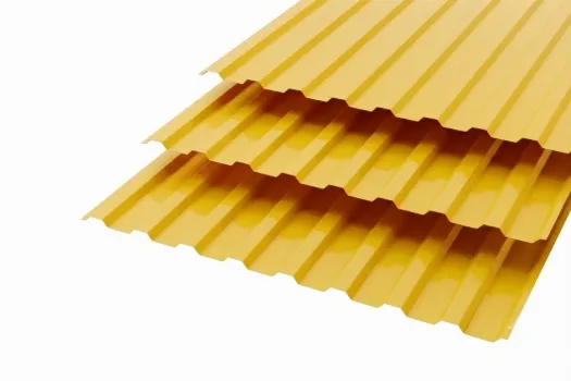Профлист МП20 Polyester 0,4 RAL 1018 Желтый Сторона В смотреть фото